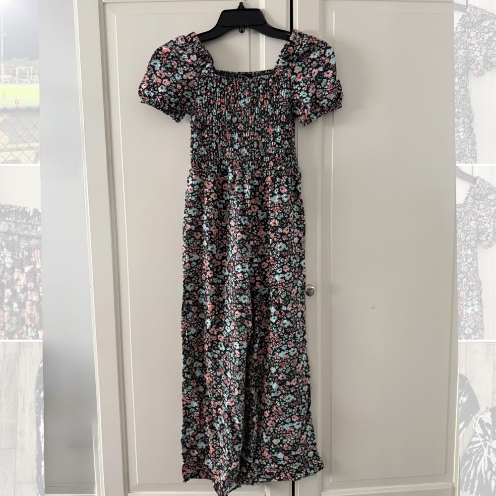 Art Class Black Floral Jumpsuit